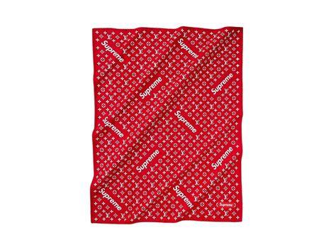 louis vuitton blanket red